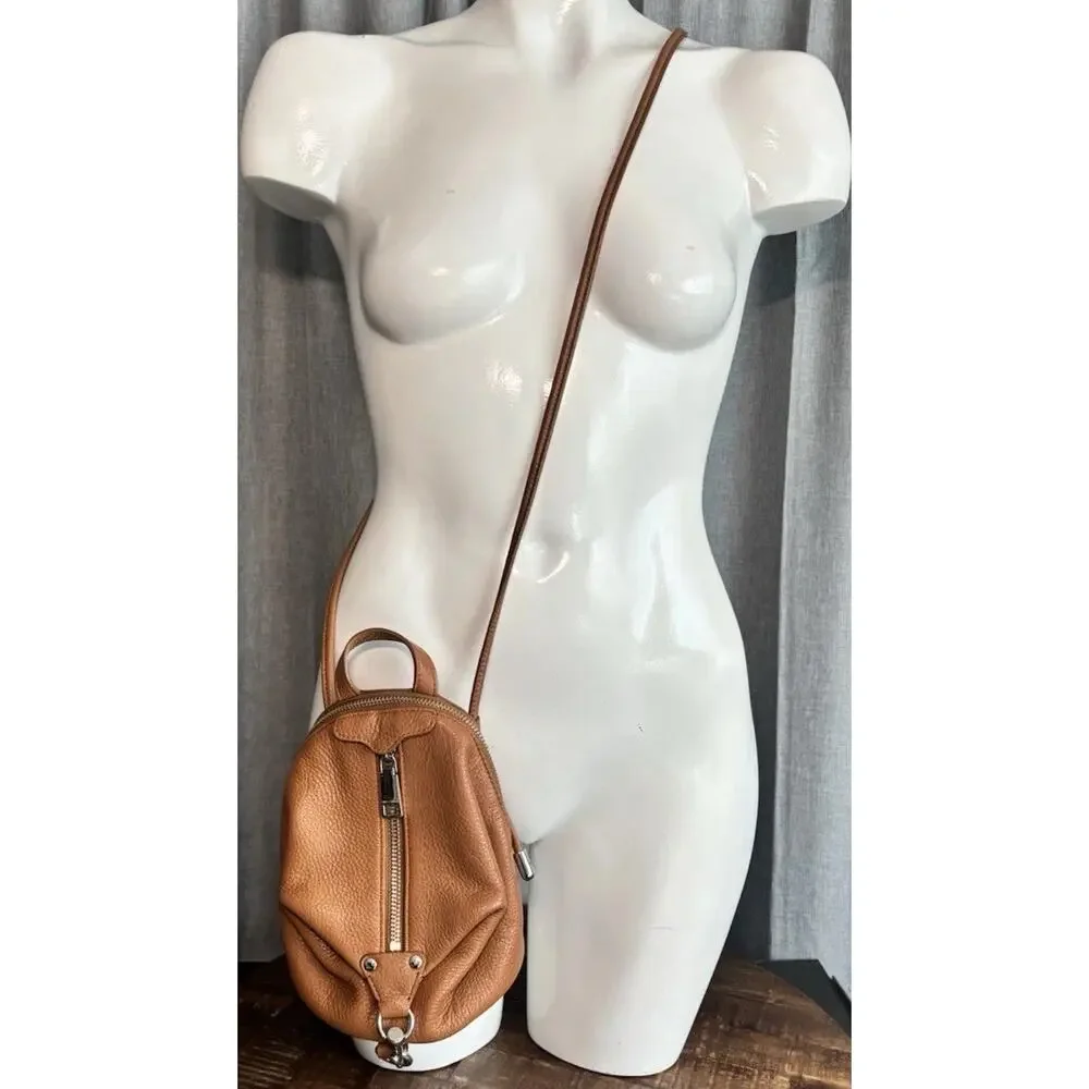 Rebecca Minkoff bag crossbody purse leather tan Brown